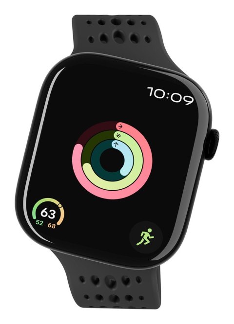 Decoded Ares O Watch Band Czarny Silikon