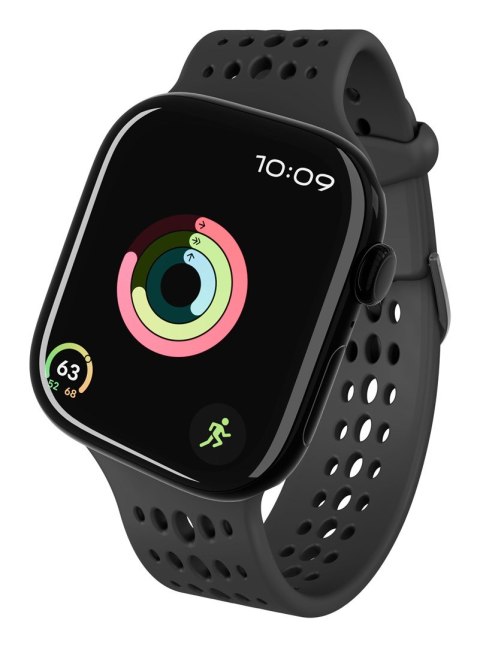 Decoded Ares O Watch Band Czarny Silikon