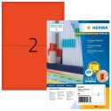 HERMA 4567 samoprzylepne etykiety Prostokąt Czerwony 200 szt.