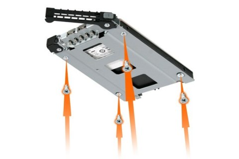 Icy Dock MB998TP-B panel drive bay Taca napędu pamięci masowej Srebrny