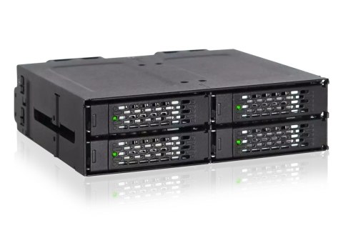 Płyta montażowa IcyDock 4x6.3cm SATAI-III w 1x5.25" HDD/SSD bk