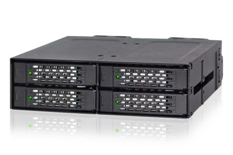 Płyta montażowa IcyDock 4x6.3cm SATAI-III w 1x5.25" HDD/SSD bk