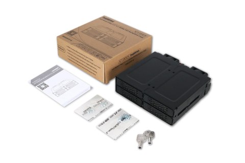 Płyta montażowa IcyDock 4x6.3cm SATAI-III w 1x5.25" HDD/SSD bk