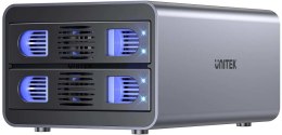 Unitek Obudowa RAID do dysku SATA 2.5''/3.5'' 4 tryby 40TB USB C 10Gb/s