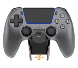 Deltaco Gaming GAM-199-STEELGRAY kontroler gier Szary, Metaliczny, Stal Bluetooth/USB Gamepad PlayStation 5, Android, iOS