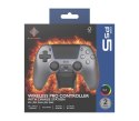 Deltaco Gaming GAM-199-STEELGRAY kontroler gier Szary, Metaliczny, Stal Bluetooth/USB Gamepad PlayStation 5, Android, iOS