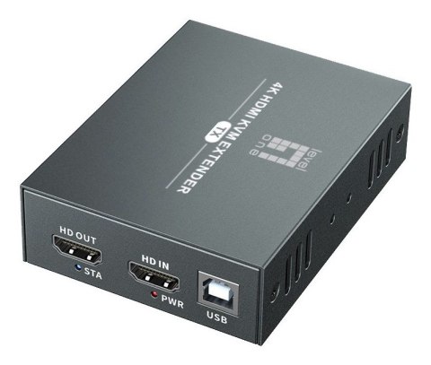 LevelOne HVE-8111 przedłużacz AV Nadajnik i odbiornik AV Czarny