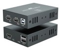 LevelOne HVE-8111 przedłużacz AV Nadajnik i odbiornik AV Czarny