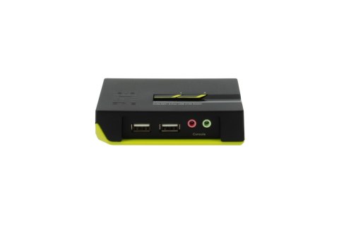 LevelOne KVM-0221 przełącznik KVM Czarny, Zielony