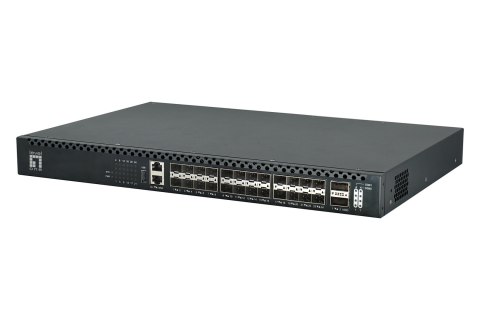 Przełącznik LevelOne 24x10GSFP+/2x 100GQSFP TOR zarządzany L3 1Gbps
