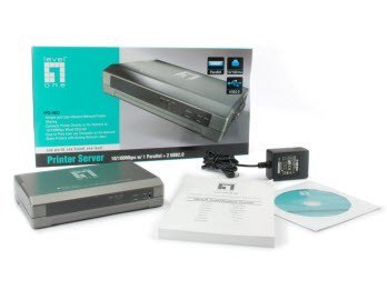 Serwer druku LevelOne 2xUSB 1xRównoległy