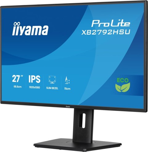 27-calowy panel IPS z 4-stronną wąską ramką Green Choice EyeComfort/EyeSafe 2 - Płaski ekran - 68,6 cm
