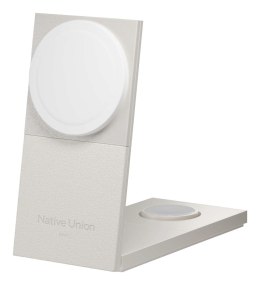 Native Union Rise 3-In-1 Qi2 Smartfon Jasny Szary USB Bezprzewodowe ładowanie Wewnętrzna