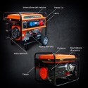 Extralink Agregat prądotwórczy EGH-7000 hybrydowy, 7kW