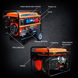 Extralink Agregat prądotwórczy EGH-7000 hybrydowy, 7kW