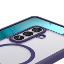 Etui pokrowiec na Samsung Galaxy S26 Ultra Hybrid Mag MagSafe - przezroczysto-fioletowe