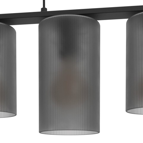 Lampa EGLO Colomera, elastyczny uchwyt, czarny, szary, stal, szkło