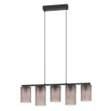 Lampa EGLO Colomera, elastyczny uchwyt, czarny, szary, stal, szkło