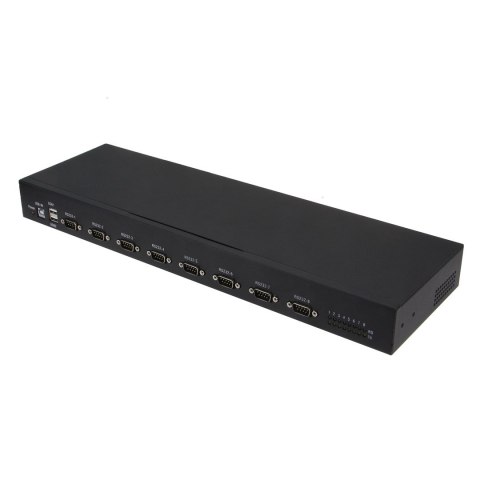 RealPower 284513 konwerter szeregowy/repeater/izolator USB 2.0 RS-232 Czarny