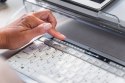 BakkerElkhuizen S-board 840 klawiatura Biuro USB QWERTY British English Jasny Szary, Biały