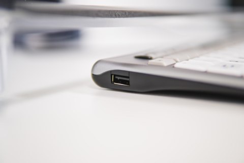 BakkerElkhuizen S-board 840 klawiatura Biuro USB QWERTY British English Jasny Szary, Biały