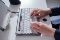 BakkerElkhuizen S-board 840 klawiatura Biuro USB QWERTY British English Jasny Szary, Biały