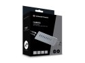 CONCEPTRONIC 10-portowy koncentrator USB-A3.0/-C Adapter -> 6xA3.0+m.Netz. Gr