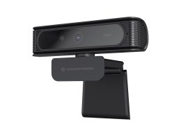 CONCEPTRONIC Kamera internetowa USB-A2.0 80° 1080P/30Hz FullHD + Mikrofon czarno-biały
