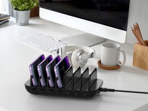 Ładowarka Conceptronic OZUL07B 7Port 7xUSB-C Multi 160WPD3.0 bk