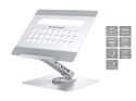 CONCEPTRONIC Uchwyt na laptopa ze stacją dokującą 7 w 1 srebrny