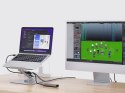 CONCEPTRONIC Uchwyt na laptopa ze stacją dokującą 7 w 1 srebrny