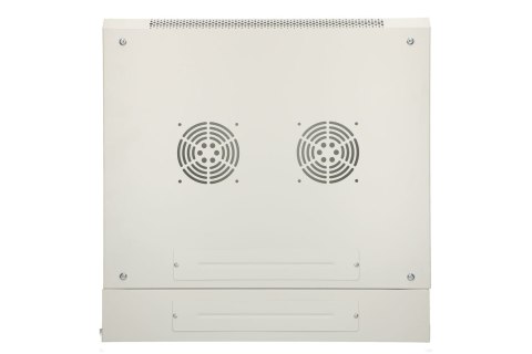 Extralink Szafa rack 12U 600x600 AZH Szara montowana na ścianie, dwusekcyjna