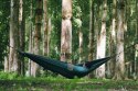 Ticket To The Moon TRAVEL HAMMOCK - Original Hamak wiszący 2 os. Nylon Ciemny Zielony, Jasny Szary