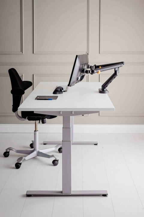 BakkerElkhuizen Bakker Elkhuizen Flexible Dual - Zestaw montażowy - Regulowane podwójne ramię - Do 2 monitorów - Aluminium, stal