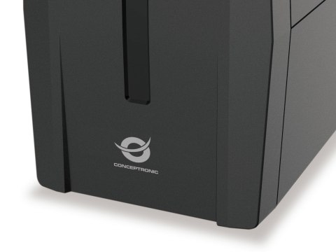 CONCEPTRONIC UPS 650VA/360W/2xSchuko/HID USB/RJ45in/Out bk
