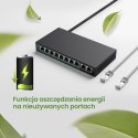 Extralink Switch PoE CERES 8x 100Mb/s PoE/PoE+, 2x RJ45 Uplink 100Mb/s, 96W