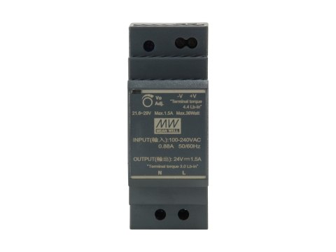 LevelOne POW-2411 moduł zasilaczy 30 W Czarny