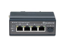 5-portowy gigabitowy przełącznik przemysłowy LevelOne - Szyna DIN - -30°C do 65°C - Gigabit Ethernet (10/100/1000) - Pełny duple