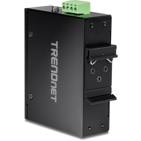 Brama przemysłowa TRENDnet TI-M12 - 100Mb LAN, RS-232, RS-485, Modbus, RS-442 - DC - Możliwość montażu na ścianie / szynie DIN -
