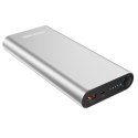 Powerbank RealPower PB-20000PD Pro srebrny 20 000mAh