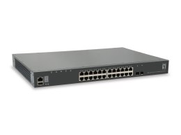 LevelOne GTL-2881 przełącznik sieciowy Zarządzany L3 Gigabit Ethernet (10/100/1000) Szary