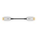 FiberX FX-I260-010 kabel DisplayPort 10 m Czarny, Srebrny