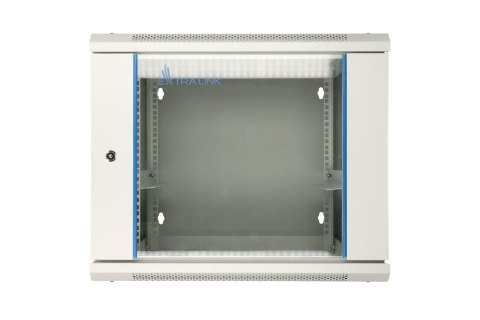 Extralink Szafa rack 12U 600x600 AZH Szara montowana na ścianie, dwusekcyjna