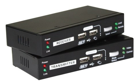 Przedłużacz KVM LevelOne KVM-9036 przez IP 2xUSB