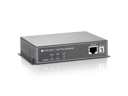 Wzmacniacz sygnału LevelOne PoE+ 1xPoE 100Mbps szary