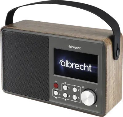 Albrecht DR 862 Przenośny Cyfrowy Szary, Drewno