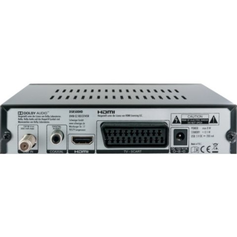 Schwaiger DSR500HD set-top box (dekoder STB) Kabel. Full HD Czarny