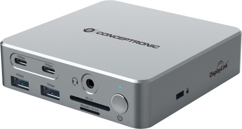 Stacja dokująca CONCEPTRONIC 15-1 USB-C->2xHDMI/2xUSB-C/4xUSB-A/+80W si