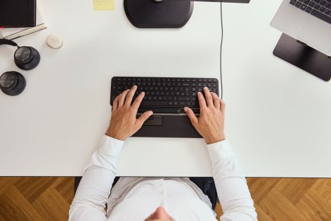 Uchwyt RollerMouse Pro przewodowa Slim WR wegańska skóra detaliczna