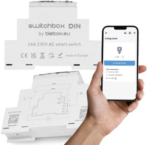 BLEBOX switchbox din - Moduł przekaźnikowy 36806